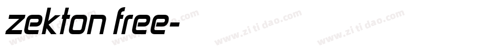 zekton free字体转换